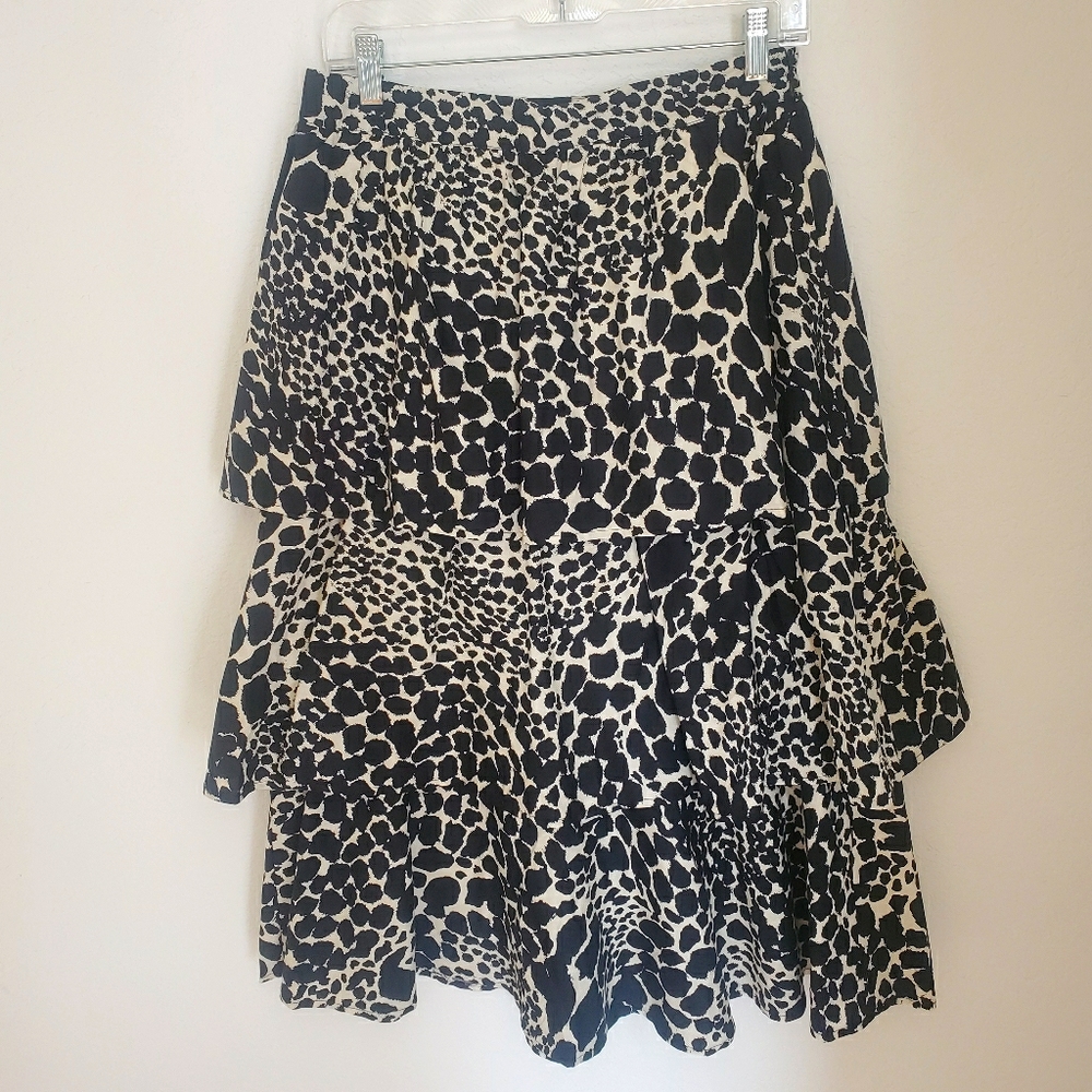 NWT tiered ruffle cheetah print skirt